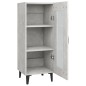 vidaXL Aparador de madera contrachapada gris hormigón 34,5x34x90 cm vidaXL Aparador de madera contrachapada gris hormigón 34,5x34x90 cm
