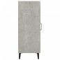 vidaXL Aparador de madera contrachapada gris hormigón 34,5x34x90 cm vidaXL Aparador de madera contrachapada gris hormigón 34,5x34x90 cm