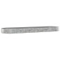vidaXL Jardinera arriate acero recubrimiento polvo plata 523x140x36 cm vidaXL Jardinera arriate acero recubrimiento polvo plata 523x140x36 cm