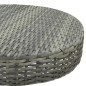 vidaXL Mesa de jardín de ratán sintético gris 60,5x106 cm vidaXL Mesa de jardín de ratán sintético gris 60,5x106 cm