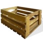 vidaXL Caja de manzanas de jardín para plantar de madera de acacia