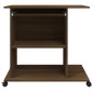 vidaXL Escritorio de madera contrachapada roble ahumado 80x50x75 cm vidaXL Escritorio de madera contrachapada roble ahumado 80x50x75 cm