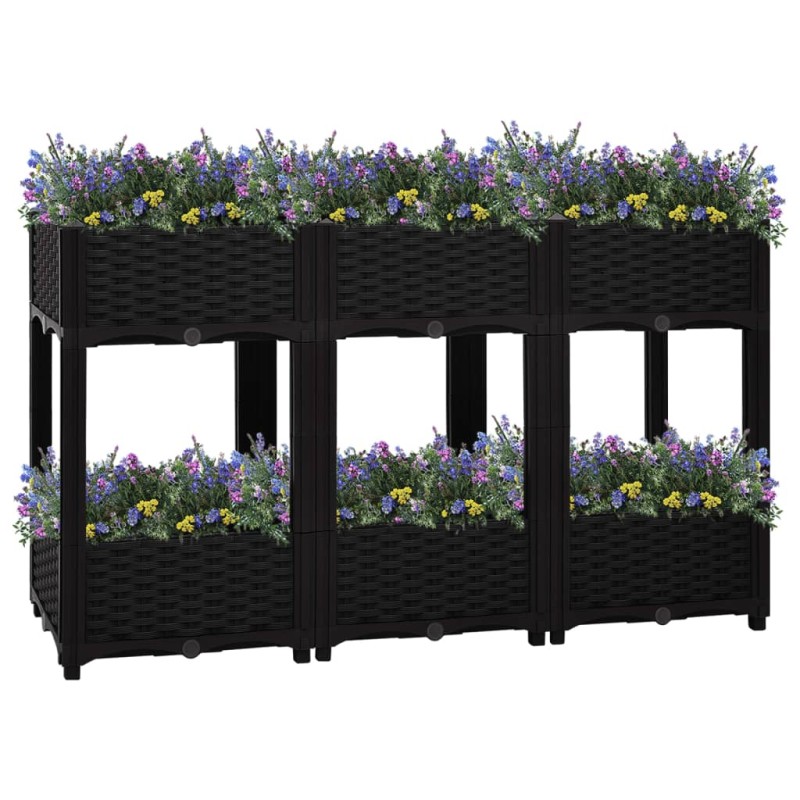 vidaXL Arriate 120x40x71 cm polipropileno vidaXL Arriate 120x40x71 cm polipropileno