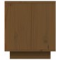vidaXL Mueble de TV madera maciza de pino marrón miel 80x35x40,5 cm