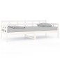 vidaXL Sofá cama madera maciza de pino blanco 90x200 cm vidaXL Sofá cama madera maciza de pino blanco 90x200 cm
