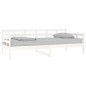 vidaXL Sofá cama madera maciza de pino blanco 90x200 cm vidaXL Sofá cama madera maciza de pino blanco 90x200 cm