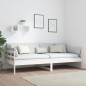 vidaXL Sofá cama madera maciza de pino blanco 90x200 cm vidaXL Sofá cama madera maciza de pino blanco 90x200 cm
