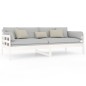 vidaXL Sofá cama madera maciza de pino blanco 90x200 cm vidaXL Sofá cama madera maciza de pino blanco 90x200 cm