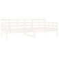 vidaXL Sofá cama madera maciza de pino blanco 90x200 cm vidaXL Sofá cama madera maciza de pino blanco 90x200 cm
