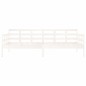 vidaXL Sofá cama madera maciza de pino blanco 90x200 cm vidaXL Sofá cama madera maciza de pino blanco 90x200 cm