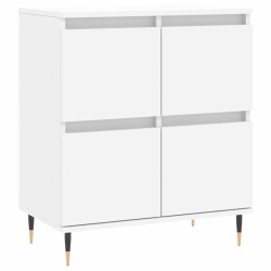 vidaXL Aparador de madera contrachapada blanco 60x35x70 cm