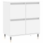 vidaXL Aparador de madera contrachapada blanco 60x35x70 cm vidaXL Aparador de madera contrachapada blanco 60x35x70 cm