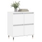 vidaXL Aparador de madera contrachapada blanco 60x35x70 cm vidaXL Aparador de madera contrachapada blanco 60x35x70 cm