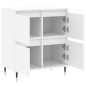 vidaXL Aparador de madera contrachapada blanco 60x35x70 cm vidaXL Aparador de madera contrachapada blanco 60x35x70 cm
