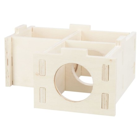 TRIXIE Casa para roedores con 3 estancias madera 25x10x25 cm
