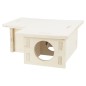 TRIXIE Casa para roedores con 3 estancias madera 25x10x25 cm TRIXIE Casa para roedores con 3 estancias madera 25x10x25 cm