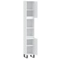 vidaXL Armario de baño madera contrachapada blanco 30x30x190 cm vidaXL Armario de baño madera contrachapada blanco 30x30x190 cm