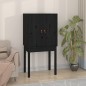 vidaXL Aparador alto madera maciza de pino negro 60x40x120 cm vidaXL Aparador alto madera maciza de pino negro 60x40x120 cm