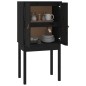 vidaXL Aparador alto madera maciza de pino negro 60x40x120 cm vidaXL Aparador alto madera maciza de pino negro 60x40x120 cm