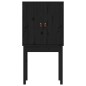 vidaXL Aparador alto madera maciza de pino negro 60x40x120 cm vidaXL Aparador alto madera maciza de pino negro 60x40x120 cm