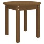 vidaXL Mesa de centro de madera maciza de pino marrón miel Ø 45x40 cm vidaXL Mesa de centro de madera maciza de pino marrón miel Ø 45x40 cm