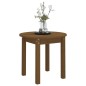 vidaXL Mesa de centro de madera maciza de pino marrón miel Ø 45x40 cm vidaXL Mesa de centro de madera maciza de pino marrón miel Ø 45x40 cm