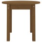 vidaXL Mesa de centro de madera maciza de pino marrón miel Ø 45x40 cm vidaXL Mesa de centro de madera maciza de pino marrón miel Ø 45x40 cm