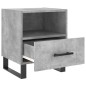 vidaXL Mesita noche 2 uds madera ingeniería gris hormigón 40x35x47,5cm vidaXL Mesita noche 2 uds madera ingeniería gris hormigón 40x35x47,5cm
