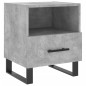 vidaXL Mesita noche 2 uds madera ingeniería gris hormigón 40x35x47,5cm vidaXL Mesita noche 2 uds madera ingeniería gris hormigón 40x35x47,5cm
