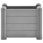vidaXL Arriate de jardín PP gris piedra 43x43x35 cm