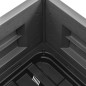 vidaXL Arriate de jardín PP gris piedra 43x43x35 cm