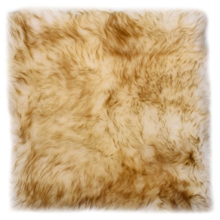 vidaXL Cojines de sillas 2 uds piel oveja real marrón mezcla 40x40 cm
