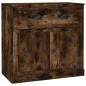 vidaXL Aparador de madera contrachapada roble ahumado 70x35,5x67,5 cm vidaXL Aparador de madera contrachapada roble ahumado 70x35,5x67,5 cm