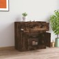 vidaXL Aparador de madera contrachapada roble ahumado 70x35,5x67,5 cm vidaXL Aparador de madera contrachapada roble ahumado 70x35,5x67,5 cm
