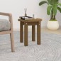 vidaXL Mesa de centro de madera maciza de pino marrón miel Ø35x35 cm vidaXL Mesa de centro de madera maciza de pino marrón miel Ø35x35 cm