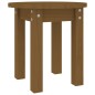 vidaXL Mesa de centro de madera maciza de pino marrón miel Ø35x35 cm vidaXL Mesa de centro de madera maciza de pino marrón miel Ø35x35 cm