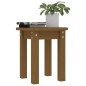 vidaXL Mesa de centro de madera maciza de pino marrón miel Ø35x35 cm vidaXL Mesa de centro de madera maciza de pino marrón miel Ø35x35 cm