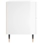 vidaXL Mesita noche 2 uds madera ingeniería blanco brillo 40x35x47,5cm vidaXL Mesita noche 2 uds madera ingeniería blanco brillo 40x35x47,5cm