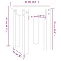 vidaXL Mesa de centro de madera maciza de pino marrón miel Ø35x35 cm vidaXL Mesa de centro de madera maciza de pino marrón miel Ø35x35 cm