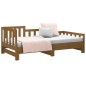 vidaXL Sofá cama extraíble madera de pino marrón miel 2x(80x200) cm vidaXL Sofá cama extraíble madera de pino marrón miel 2x(80x200) cm