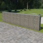 vidaXL Muro de gaviones con cubiertas acero galvanizado 600x30x150 cm vidaXL Muro de gaviones con cubiertas acero galvanizado 600x30x150 cm