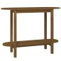 vidaXL Mesa consola de madera maciza de pino marrón miel 110x40x80 cm vidaXL Mesa consola de madera maciza de pino marrón miel 110x40x80 cm