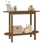 vidaXL Mesa consola de madera maciza de pino marrón miel 110x40x80 cm vidaXL Mesa consola de madera maciza de pino marrón miel 110x40x80 cm