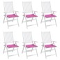 vidaXL Cojines de silla de jardín 6 uds tela rosa 40x40x3 cm vidaXL Cojines de silla de jardín 6 uds tela rosa 40x40x3 cm