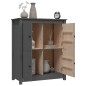 vidaXL Aparador de madera maciza de pino gris 83x41,5x100 cm
