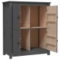 vidaXL Aparador de madera maciza de pino gris 83x41,5x100 cm