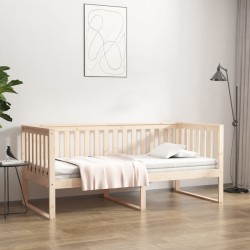 vidaXL Sofá cama madera maciza de pino 90x190 cm