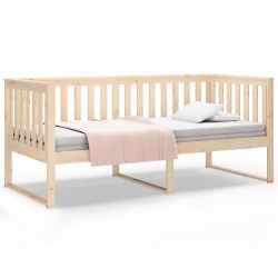 vidaXL Sofá cama madera maciza de pino 90x190 cm