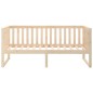 vidaXL Sofá cama madera maciza de pino 90x190 cm