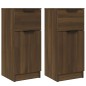 vidaXL Aparadores 2 uds madera contrachapada marrón roble 30x30x70 cm vidaXL Aparadores 2 uds madera contrachapada marrón roble 30x30x70 cm
